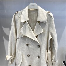 冬款韩版金丝呢料大衣，女装毛呢外套，cosette(4F)