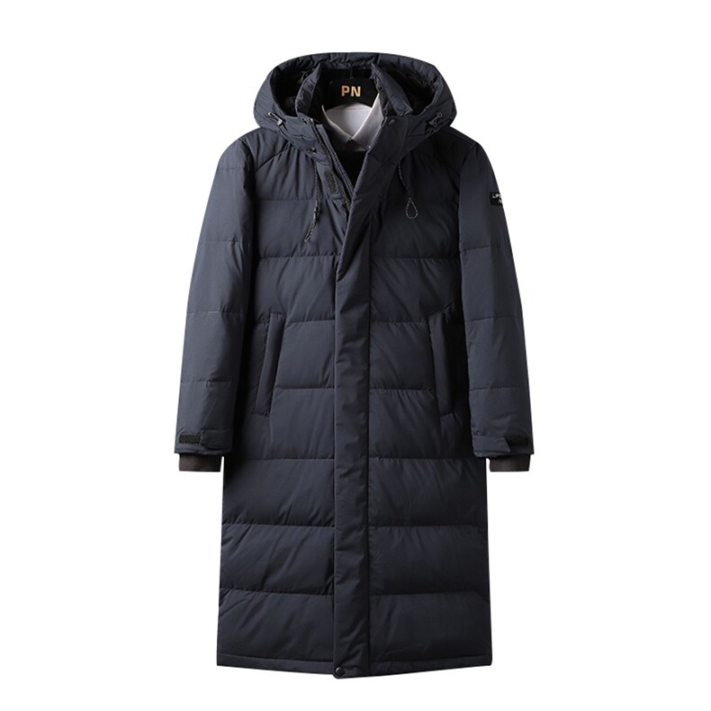 现货21冬季长款羽绒服男女青年学生过膝加厚校服外套1908P150,男装羽绒服,星座1602（原101B）