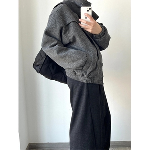 【有货】R3001CC-特P110 加厚毛呢外套男设计感立领呢子夹克图片