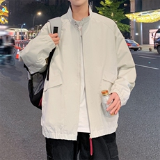 2025秋季新款中性风户外夹克男撞色立领外套DSA157B-JK2502-特P75，男装夹克，电商A157B