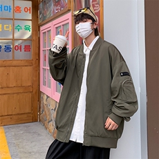 新款飞行夹克男美式复古棒球服外套高街潮牌CYJK9271P-75控价109，男装夹克，电商A128