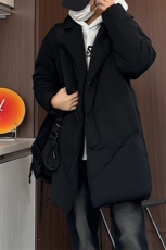 MY5082/P110冬季新男士中长款棉衣男宽松大码西服领棉服保暖棉袄，男装西服，电商A141
