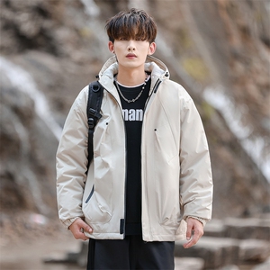 冬季加棉加厚刺绣棉服男士休闲棉袄连帽潮流棉衣A266-MY8011-P75图片