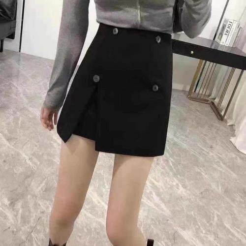 秋装新款开衩半裙，女装半身裙，依林彩格