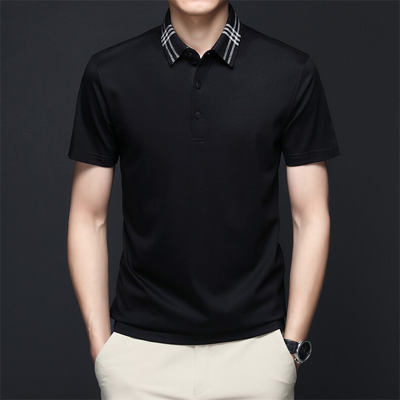 BJ90323男士2023年夏季新款百搭T恤男短袖商务休闲体恤男P75,男装T恤,电商B360