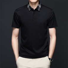 BJ90323男士2023年夏季新款百搭T恤男短袖商务休闲体恤男P75，男装T恤，电商B360