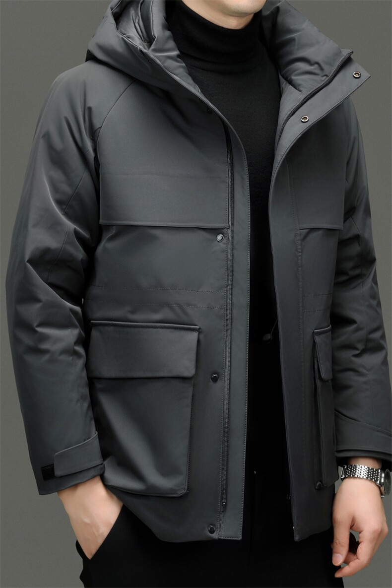 男装羽绒服YR8805新品主推90绒子品牌热销实体品三防面料腰部抽绳,男装羽绒服,钱塘207-1