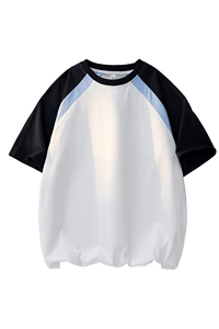 美式运动球服短袖男夏季潮牌重磅纯棉宽松休闲凉感t恤HH5712-P25图片