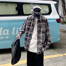 特P60无差价新款秋季潮流格子设计长袖衬衫-HS2303港风，男装衬衫，电商A003