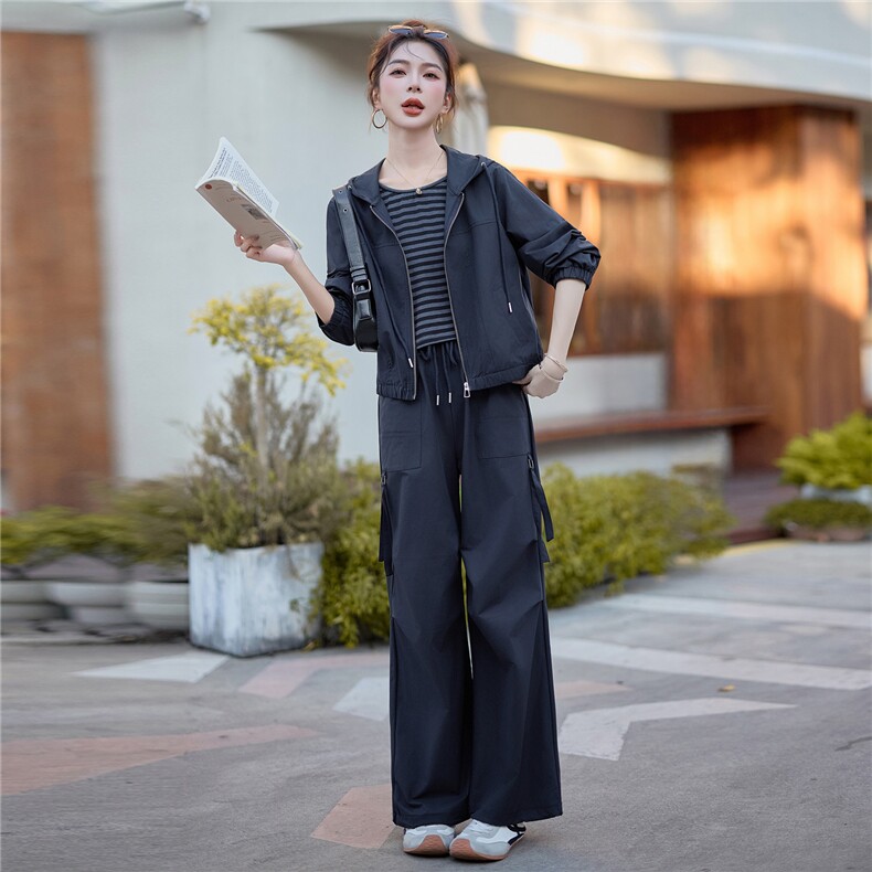 现货！！！2025年秋季全新时尚休闲减龄三件套9508,女装套装/套裙,红依佳