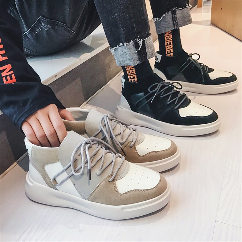 2021春季新款厚底高帮运动鞋男轻质休闲跑步鞋B253-Y311-P85，男鞋高帮鞋，星座814A（原电商B253）