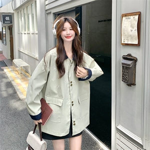 现货 撞色刺绣宽松外套女2C052-7230-P155-K228图片