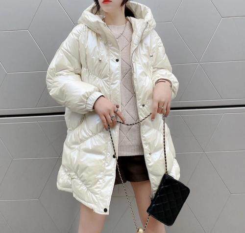 SGH2096爆版亮皮连帽时尚保暖羽绒服，女装羽绒服，L·H·X