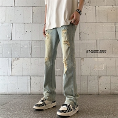 夏季美式高街ins小众破洞牛仔裤货号K755P6588，男装牛仔裤，电商A063