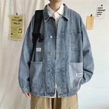牛仔夹克男韩版潮流宽松百搭外套ins港风休闲秋季上衣服JK933-P60图片