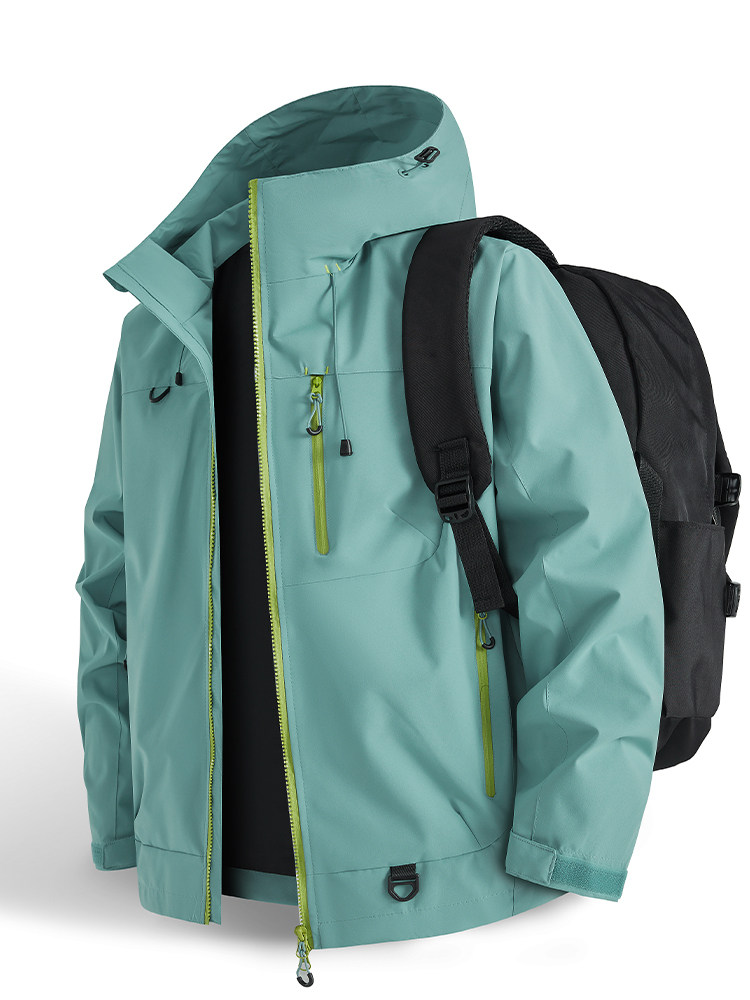冲锋衣2025新款春秋季户外防风防水登山服外套女A436-25015-P52,男装夹克,电商A436