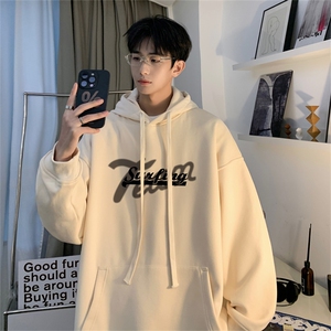 抖音品质 23/秋季320G华棉男士连帽大码印花卫衣WYH3253-P45控68图片