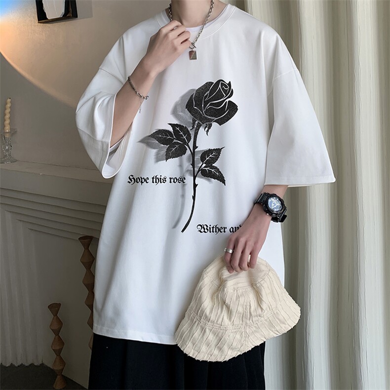 230g重磅纯棉短袖t恤男大码半袖半截袖 DX17279-P20图片