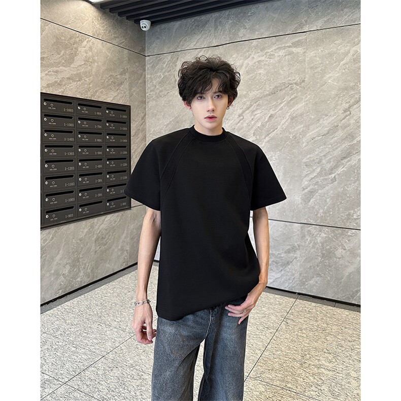 t恤男款夏季短袖cleanfit美式复古百搭上衣服T0581-P35,男装T恤,星座308B-1