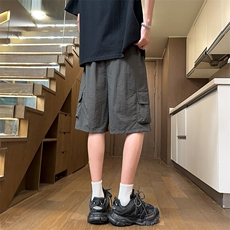 工装裤休闲夏季多口袋五分裤男士美式潮流机能短裤DK254，男装牛仔裤，星座310B-1