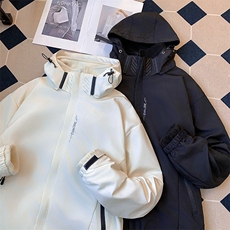 网络图机能冲锋衣棉服男冬季加厚三合一可拆卸摇粒绒外套夹克，男装夹克，星座410-7
