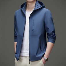V2057钱塘2020-1春夏连帽男士商务休闲夹克精品P130，男装夹克，钱塘207-3