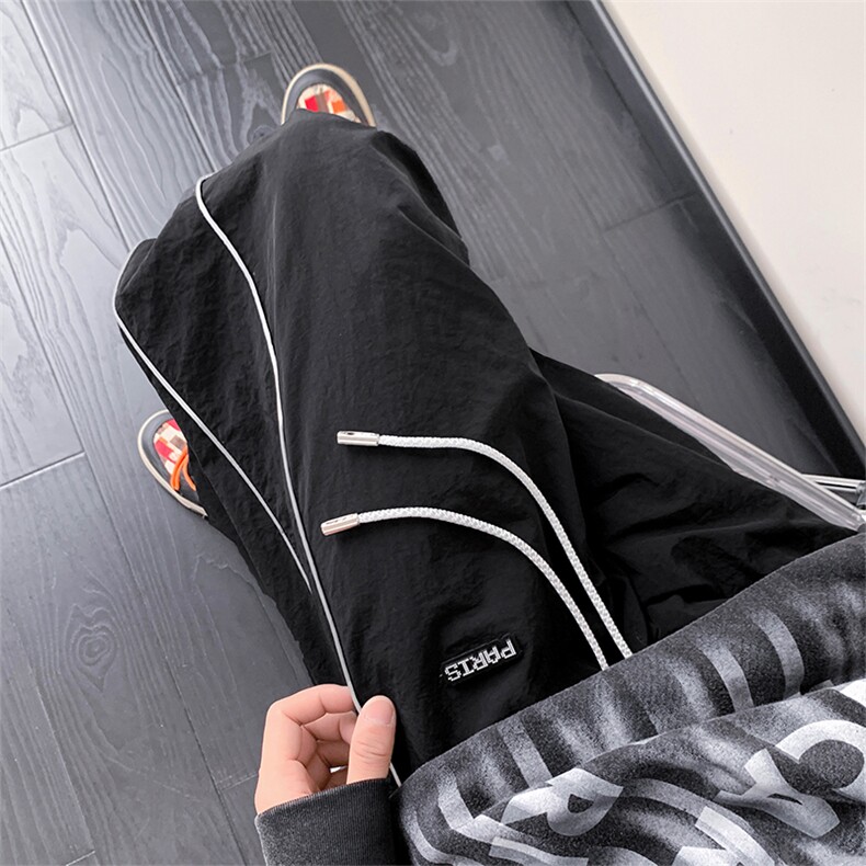 QD4192-TP45控价68秋季新品潮牌定标反光条运动百搭休闲裤子男,男装休闲裤,电商A102-1