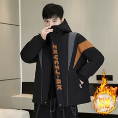 秋冬男式加绒加厚夹克男时尚潮流加厚棉衣男外套MY1685-P73，男装夹克，星座310B-3