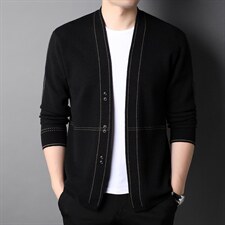 男士2023年春秋季新款长袖针织开衫青年休闲外套服装FF8008-P72，男装针织衫/毛衣，星座1105-3