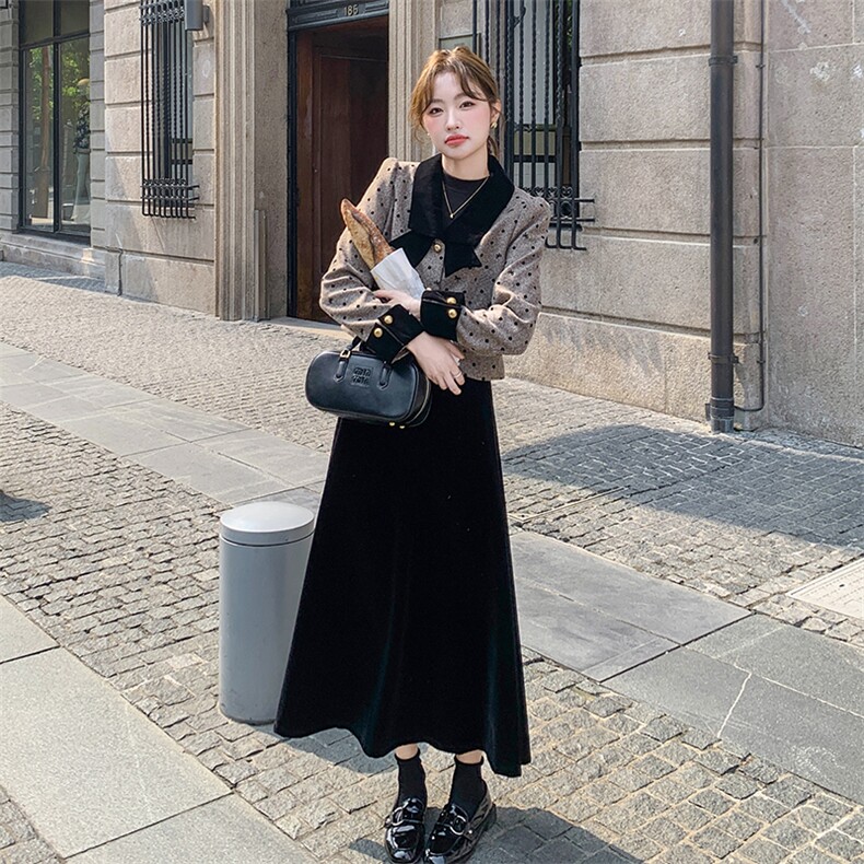 xian货~~90绒小香风羽绒服套装P225338,女装套装/套裙,2C262