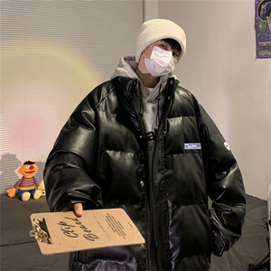 主推差价足  纯色皮面包服PU皮棉衣加厚保暖外套XZ1213-MY16-P110图片