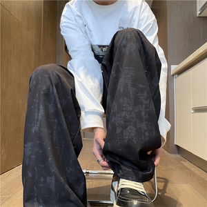 抖音品质夏季新款潮流扎染宽松休闲冰丝裤B315-K25633-特p30控58图片