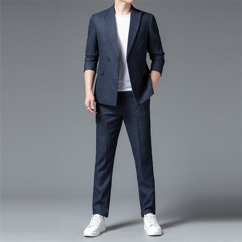 QTZ8181钱塘2020-2中青年男士时尚休闲百搭简约潮流西服外套P200图片
