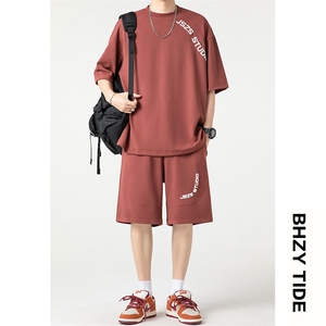 抖音品质2023夏季港风日系宽松大码休闲运动套装XZ80030-P70图片