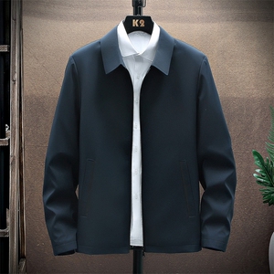 男士外套春秋季2023新款潮流青年衣服男装秋冬商务休闲夹克上衣男图片