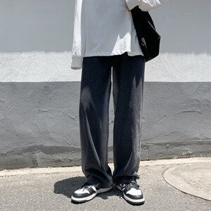 四季主推宽松阔腿拖地牛仔裤长裤B377-N672-P45-限58，男装牛仔裤，电商B377