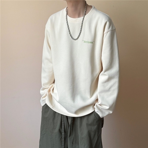 现货重磅加厚中性长袖T恤卫衣男立秋潮牌上衣A351-AT2513-P50