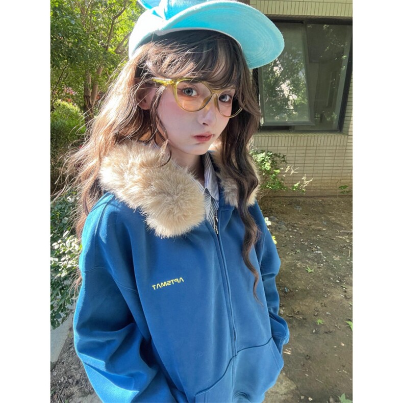 端木紫秋冬通勤外套上衣宽松版型保暖款毛领子开衫潮WY1564P72,男装棉衣,星座1013-5