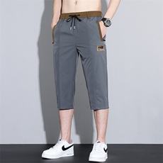 2023夏天七分裤男士冰丝休闲裤中裤夏季薄款裤DK77-P35主推，男装休闲裤，星座224-3
