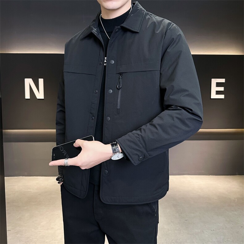 标50白鸭绒羽绒服男轻薄冬款纯色外套男上衣B317/99828/P185图片