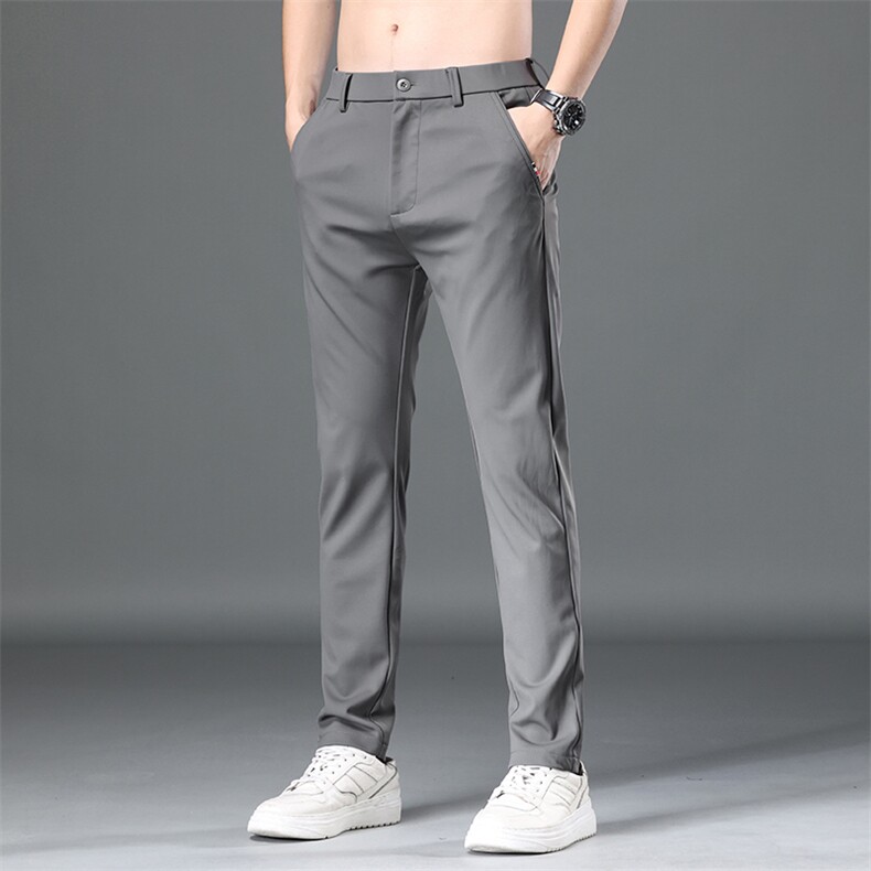 抖音高品质夏季商务休闲百搭四面弹冰丝锦纶面料休闲裤K8856-P45,男装休闲裤,星座815-2