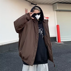 冬季立领棉衣男款潮牌宽松加厚棉服棉袄小众设计休闲棉外套MW212，男装棉衣，星座1116A-1（原606A）