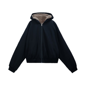 美式座山雕连帽棉服男女冬季加厚短款工装棉衣外套LXZ3099-P113图片