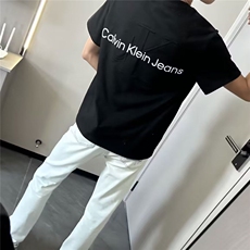 浅灰色字母印花牛仔阔腿裤男春款高腰炸街直筒休闲小脚裤，男装休闲裤，星座506A