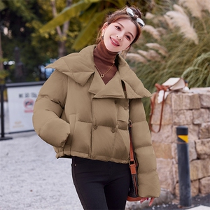 《推》大翻领羽绒面包服90羽绒服短外套图片