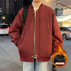 冬季男士棉衣户外夹棉飞行夹克加厚棒球领外套，男装夹克，星座1206（原A206）