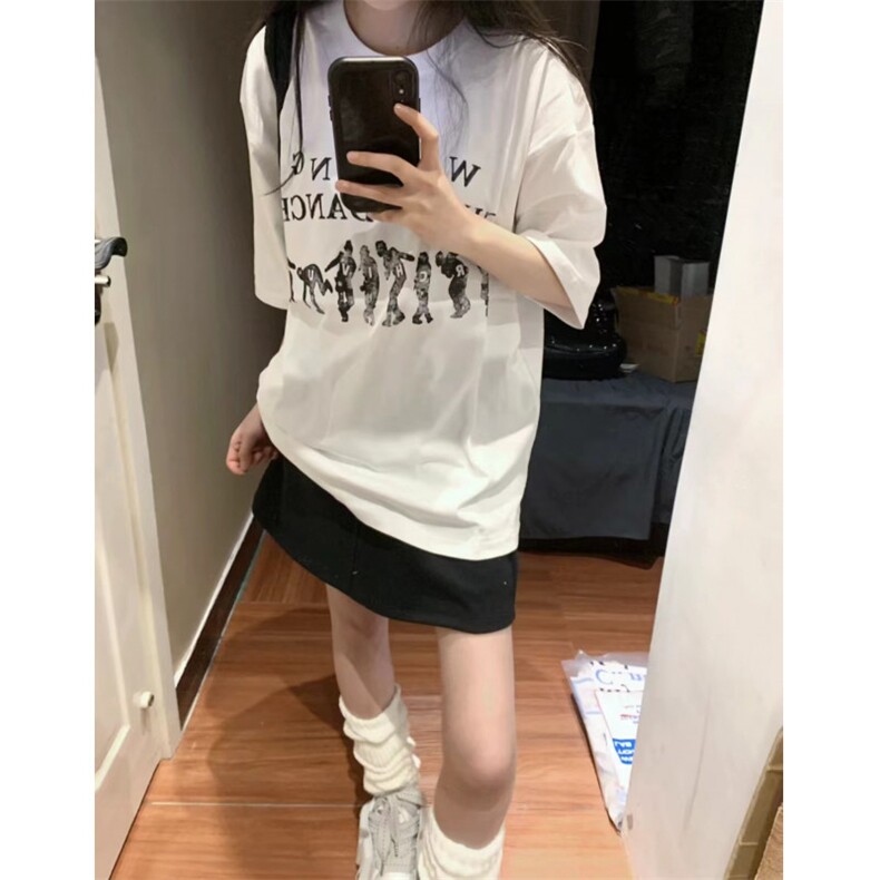 M376-P25春夏情侣美式复古短袖男女款纯棉T恤宽松百搭,女装T恤,星座617A-2