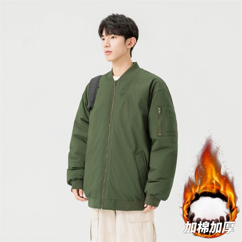 棒球服外套男女棉服美式潮牌复古高级感男装宽松飞行员M0822-P98,男装棉衣,星座308B-2