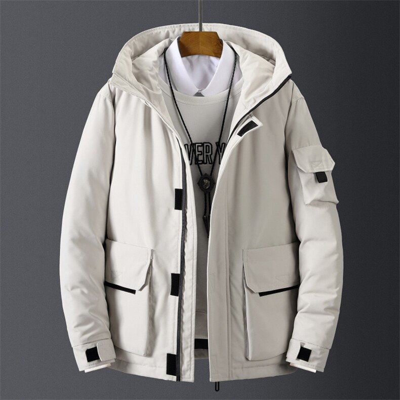 2020电商B247冬季工装情侣羽绒服中长款加厚潮鹅外套MY057-P110,男装羽绒服,电商B247