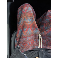 8XL-M羊羔绒裤子男冬季加绒加厚民族风重磅针织棉裤大码KZ023P78，男装民族服装，电商B312